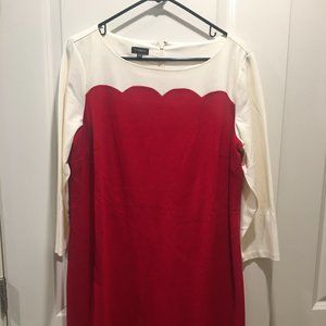Dress - Red - Ponte Knit